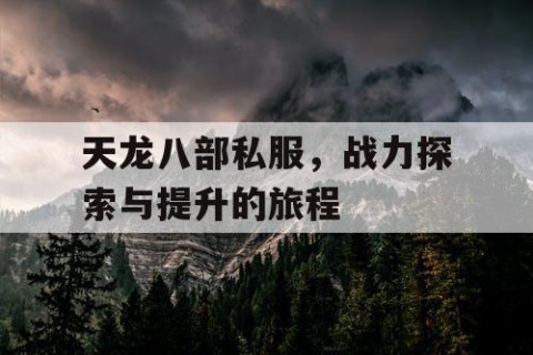 天龙八部私服，战力探索与提升的旅程