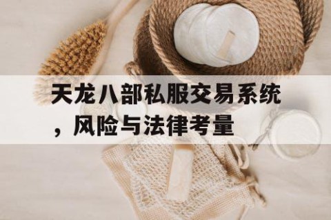 天龙八部私服交易系统，风险与法律考量