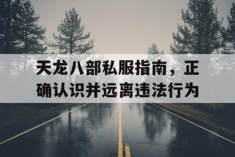 天龙八部私服指南，正确认识并远离违法行为