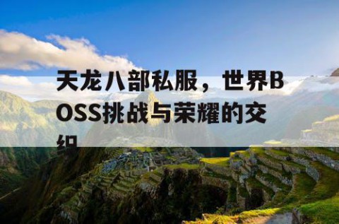 天龙八部私服，世界BOSS挑战与荣耀的交织