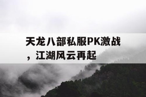 天龙八部私服PK激战，江湖风云再起