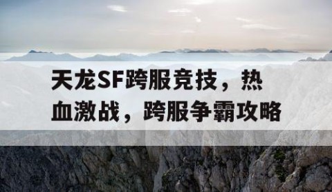 天龙SF跨服竞技，热血激战，跨服争霸攻略