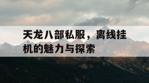 天龙八部私服，离线挂机的魅力与探索