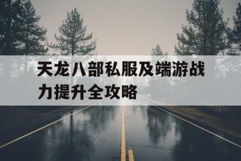 天龙八部私服及端游战力提升全攻略