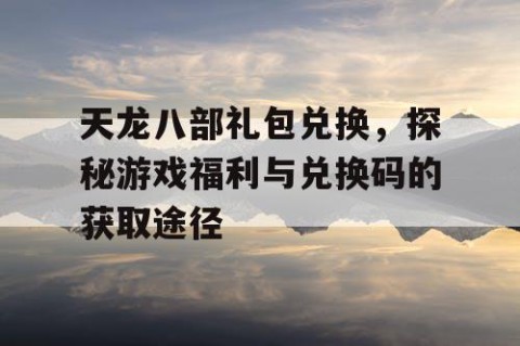 天龙八部礼包兑换，探秘游戏福利与兑换码的获取途径