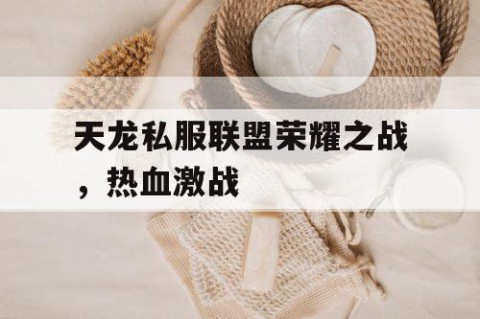 天龙私服联盟荣耀之战，热血激战