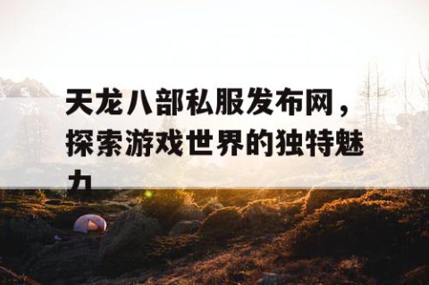 天龙八部私服发布网，探索游戏世界的独特魅力