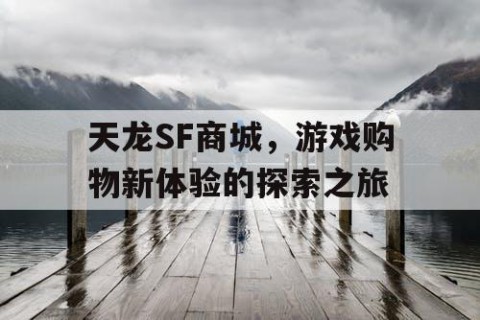 天龙SF商城，游戏购物新体验的探索之旅