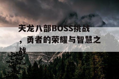 天龙八部BOSS挑战，勇者的荣耀与智慧之战