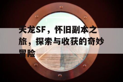 天龙SF，怀旧副本之旅，探索与收获的奇妙冒险