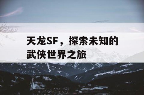 天龙SF，探索未知的武侠世界之旅