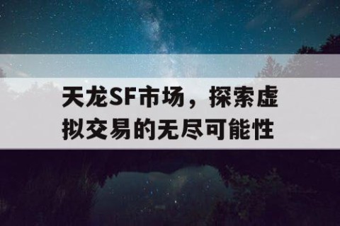 天龙SF市场，探索虚拟交易的无尽可能性