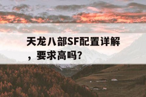 天龙八部SF配置详解，要求高吗？